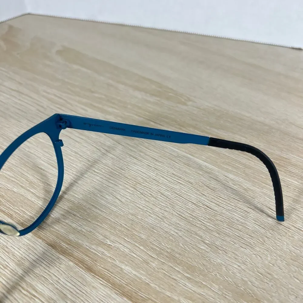 Orgreen Oldman 477 Eyeglasses Blue Titanium Frames Only 49-21-147 Japan
